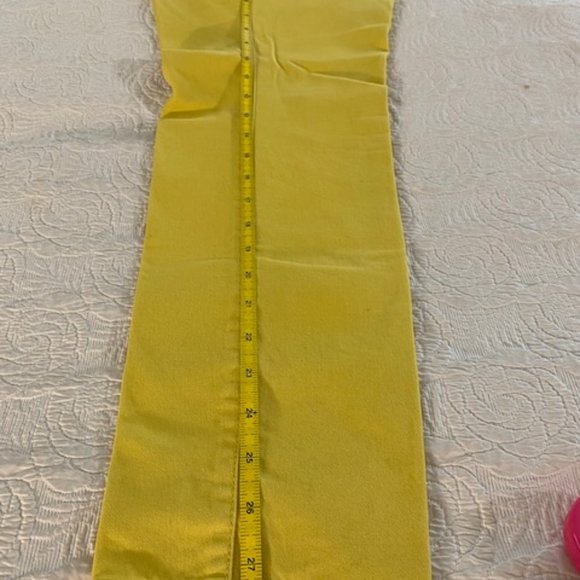 Loft Yellow Skinny Denim Pants 10P - Gently used - Picture 4 of 7